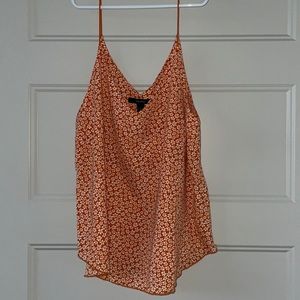 Orange flower tank top FOREVER 21